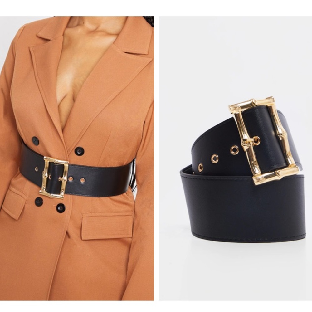 Black Belt with Gold Buckle